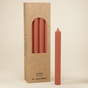 BOUGIE DROITE Ø 22 - 20CM TERRACOTA 7H BTE 12