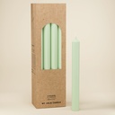 BOUGIE DROITE Ø 22 - 20CM VERT PASTEL 7H BTE 12