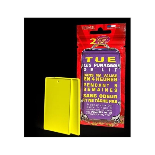 [3070050] PLAQUETTE ANTI PUNAISE DE LIT VOYAGE