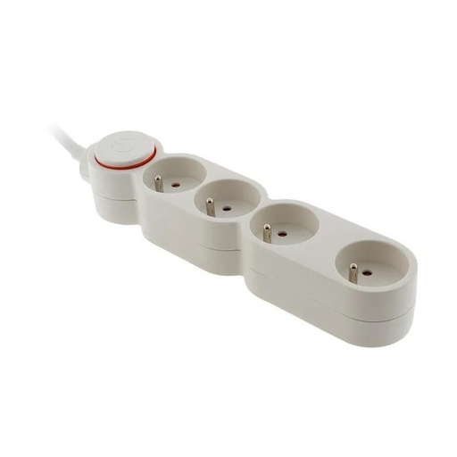 [2000643] BLOC 4 PRISES 16A + INTER BLANC + CABLE 3M