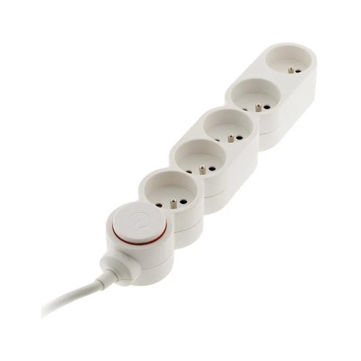 [2000645] BLOC 5 PRISES 16A + INTER BLANC + CABLE 3M