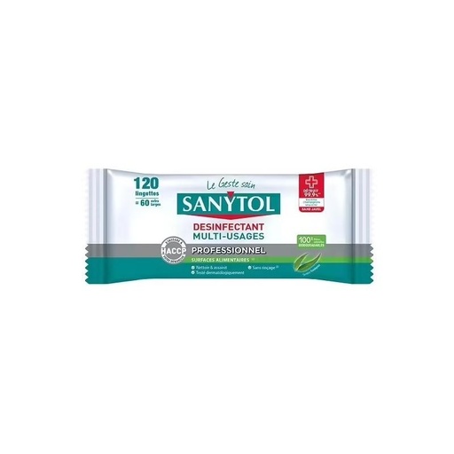 [3124713] SANYTOL PRO LINGETTES DESINFECTANTES X120