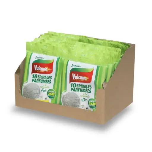 [3070034] VULCANO 10 SPIRALES ANTI MOUSTIQUES BIO
