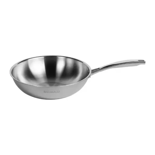 [6020499] POELE INOX 30 WOK TRIPLI BAUMALU