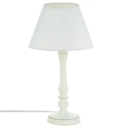 [6121195] LAMPE DROITE LEO H 36CM BLANC