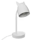 LAMPE A POSER OREILLES H 31CM METAL BLANC