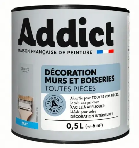[3020713] ADDICT DECORATION M&BOIS MAT 0.5L CEDRE VERT