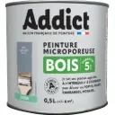 PEINTURE BOIS SATINEE 0,5 L GRIS ARGENT RAL 7001 ADDICT