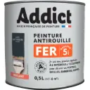 PEINTURE FER BRILLANTE 0,5 L GRIS ANTHRACITE RAL 7016 ADDICT