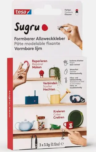 [3142783] TESA SUGRU COLLE EN SILICONE MALLEABLE - ASSORTIE 3X3.5G